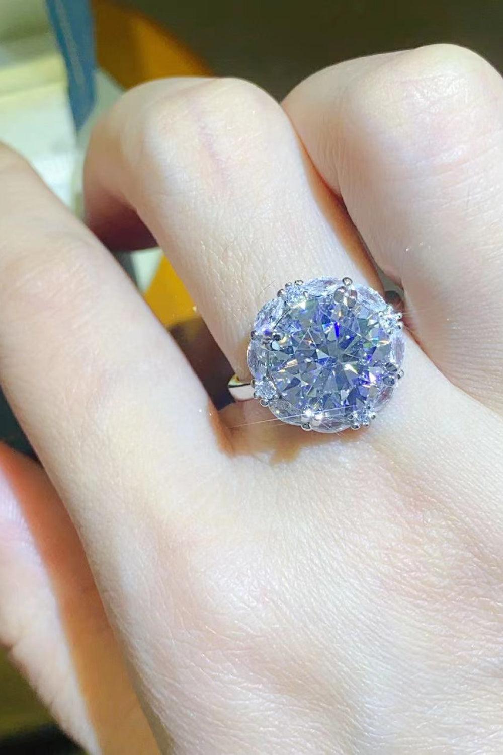 5 Carat Moissanite 925 Sterling Silver Ring Carauana Store