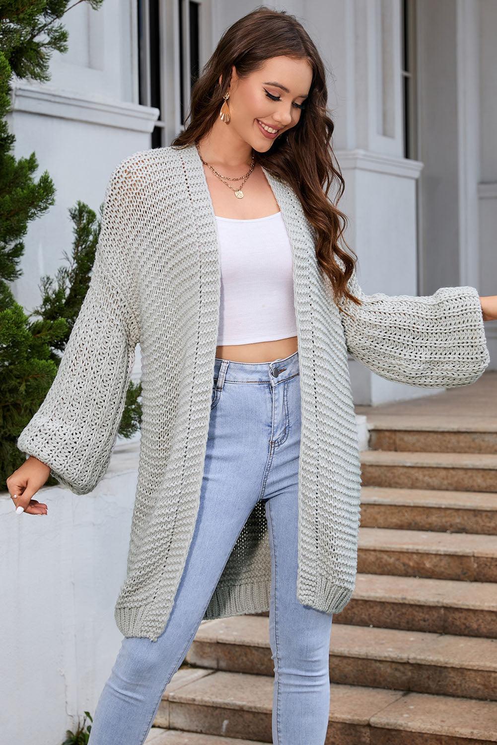 Open Front Longline Cardigan Carauana Store