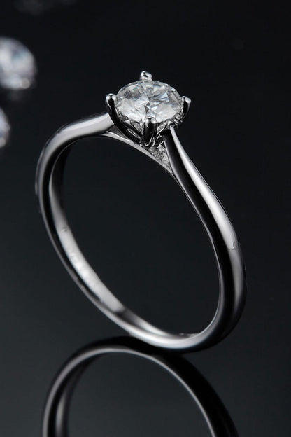 Moissanite 925 Sterling Silver Solitaire Ring Carauana Store
