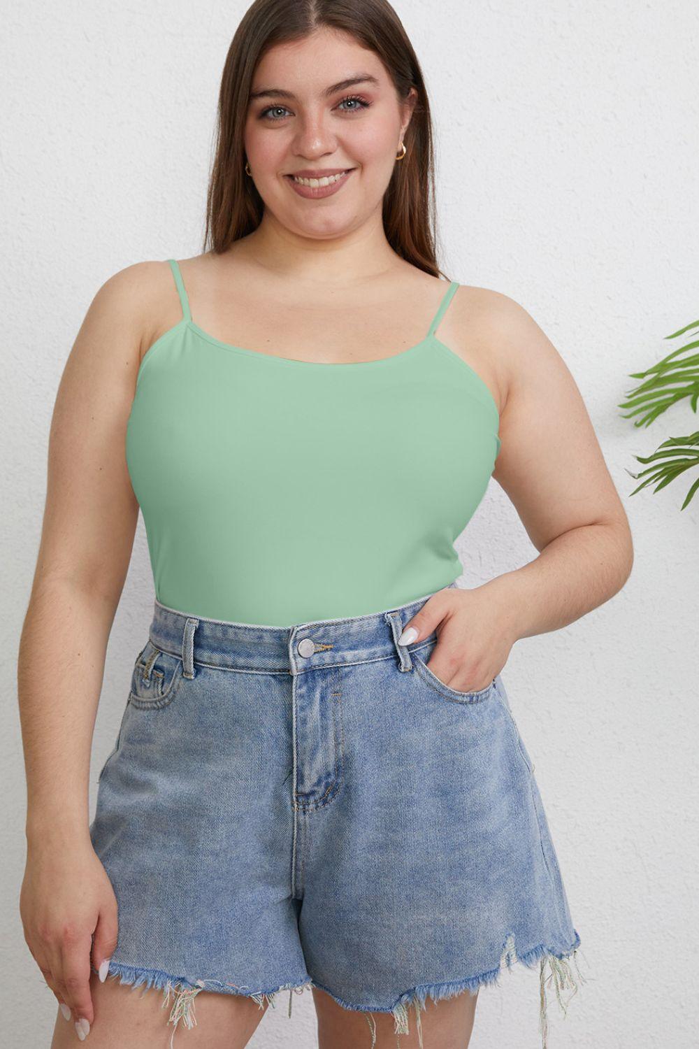 Basic Bae Full Size Round Neck Slim Cami Carauana Store