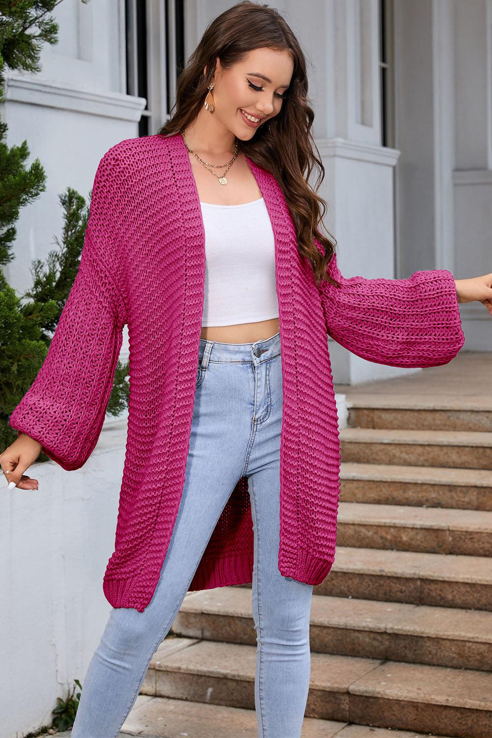 Open Front Longline Cardigan Carauana Store