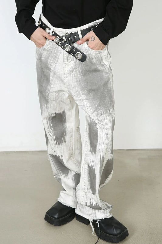 Men's Contrast Loose Jeans Carauana Store