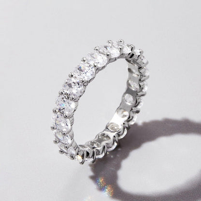 Inlaid Zircon 925 Sterling Silver Ring Carauana Store
