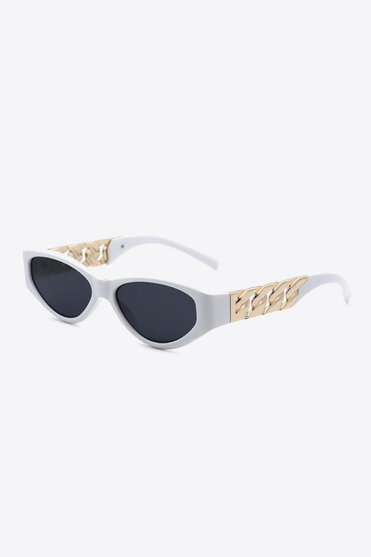 Chain Detail Temple Cat Eye Sunglasses Carauana Store