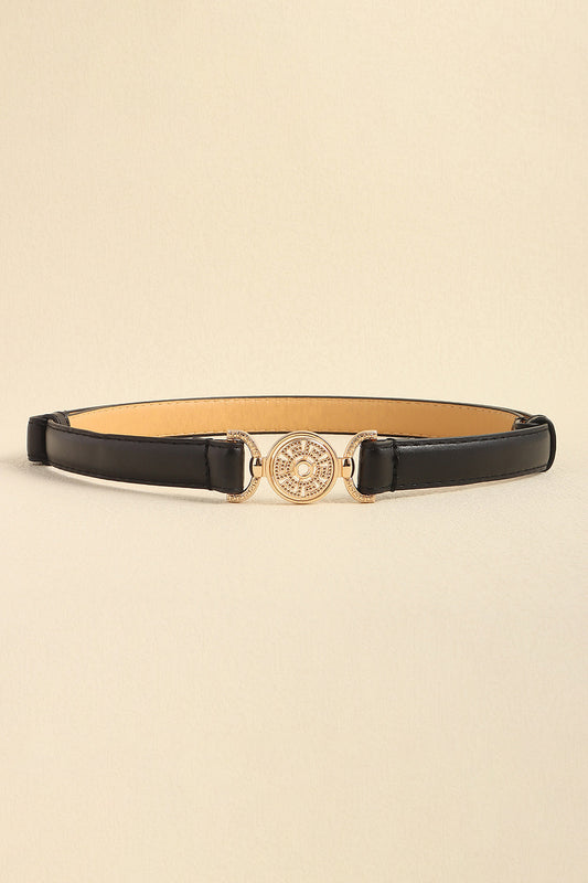 Rhinestone Decor PU Leather Belt Carauana Store