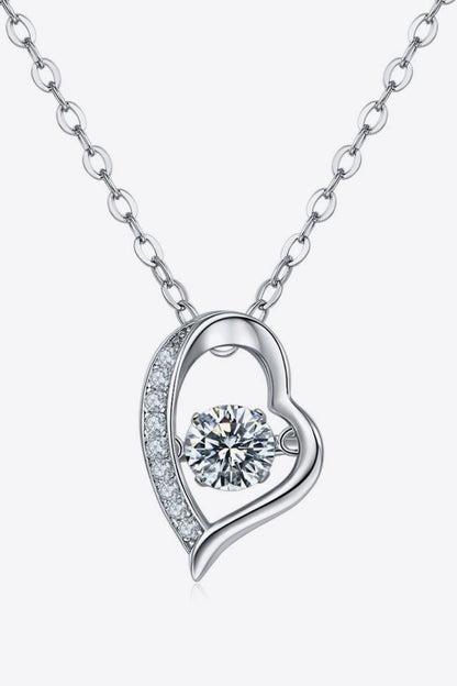 925 Sterling Silver Moissanite Pendant Necklace Carauana Store