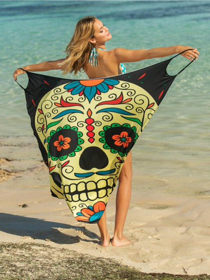 Printed Spaghetti Strap Cover Up Carauana Store