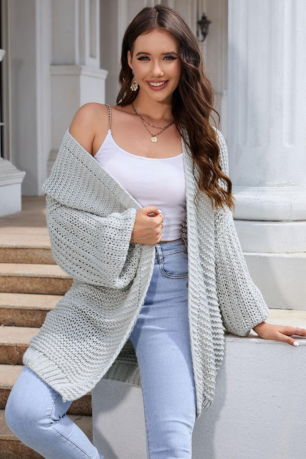Open Front Longline Cardigan Carauana Store