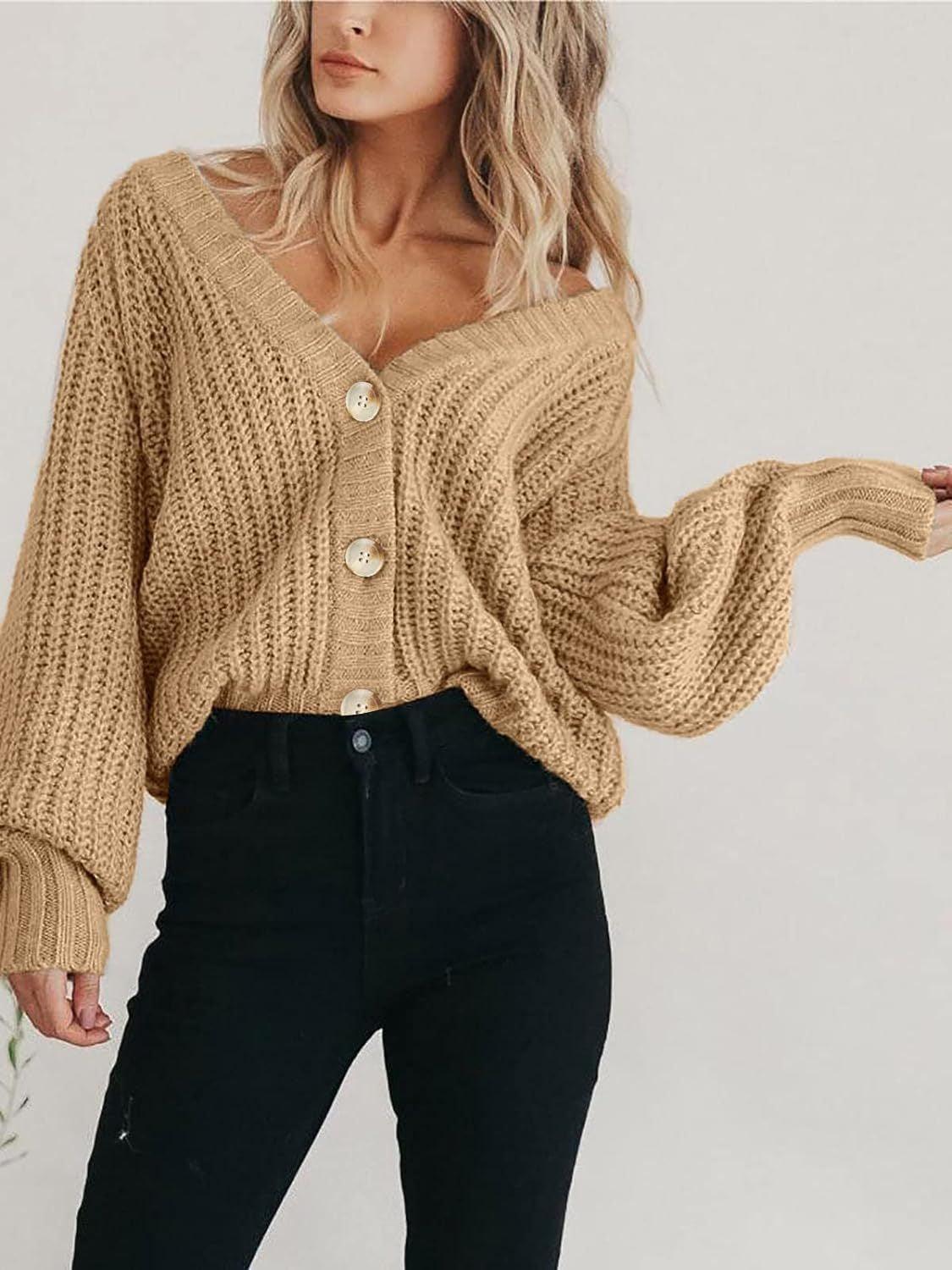Button Up Long Sleeve Cardigan Carauana Store