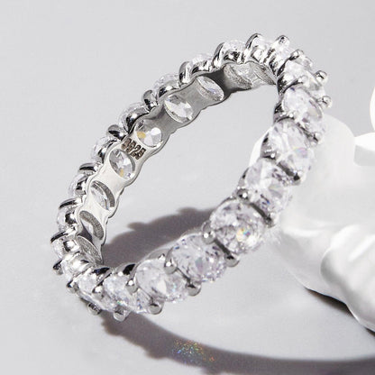 Inlaid Zircon 925 Sterling Silver Ring Carauana Store