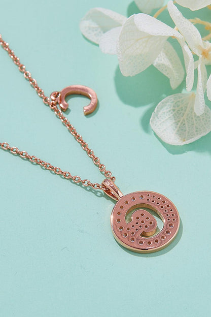 Moissanite A to J Pendant Necklace Carauana Store