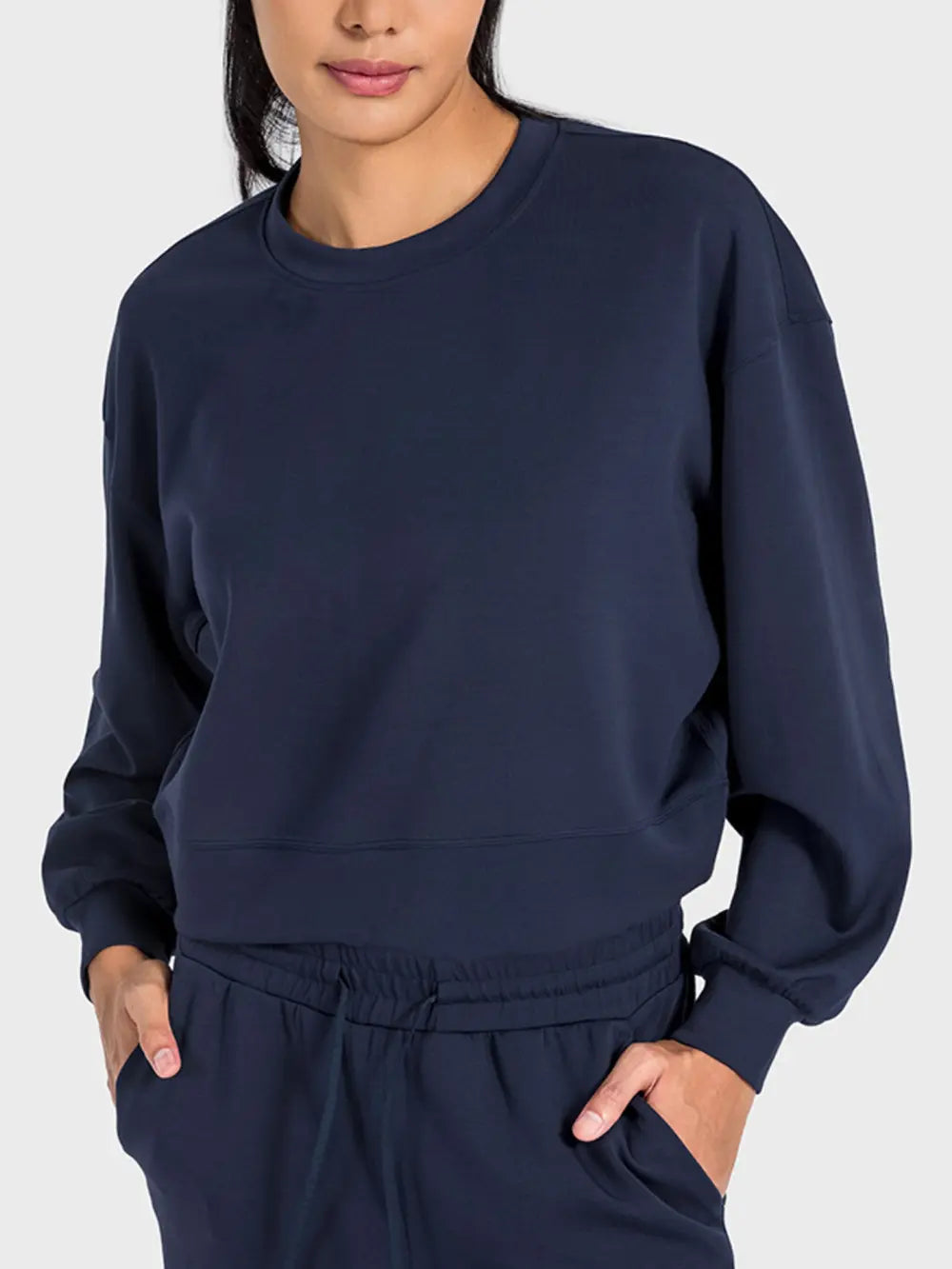 Millennia Round Neck Drop Shoulder Sports Top Carauana Store