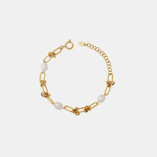 Freshwater Pearl Titanium Steel Bracelet Carauana Store