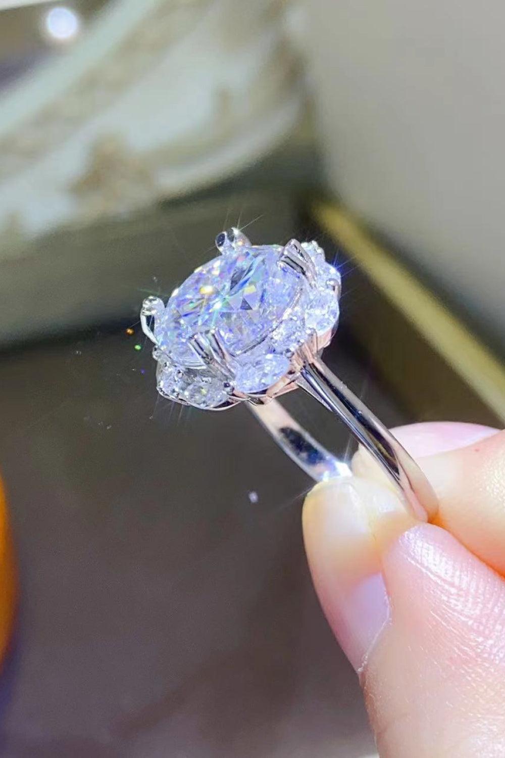 5 Carat Moissanite 925 Sterling Silver Ring Carauana Store