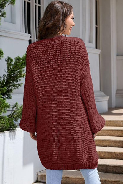 Open Front Longline Cardigan Carauana Store