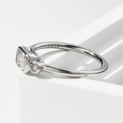 925 Sterling Silver Geometric Zircon Ring Carauana Store