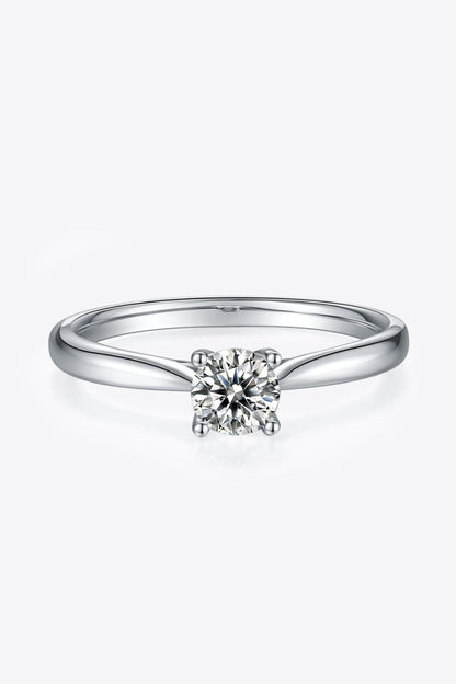Moissanite 925 Sterling Silver Solitaire Ring Carauana Store