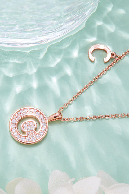 Moissanite A to J Pendant Necklace Carauana Store