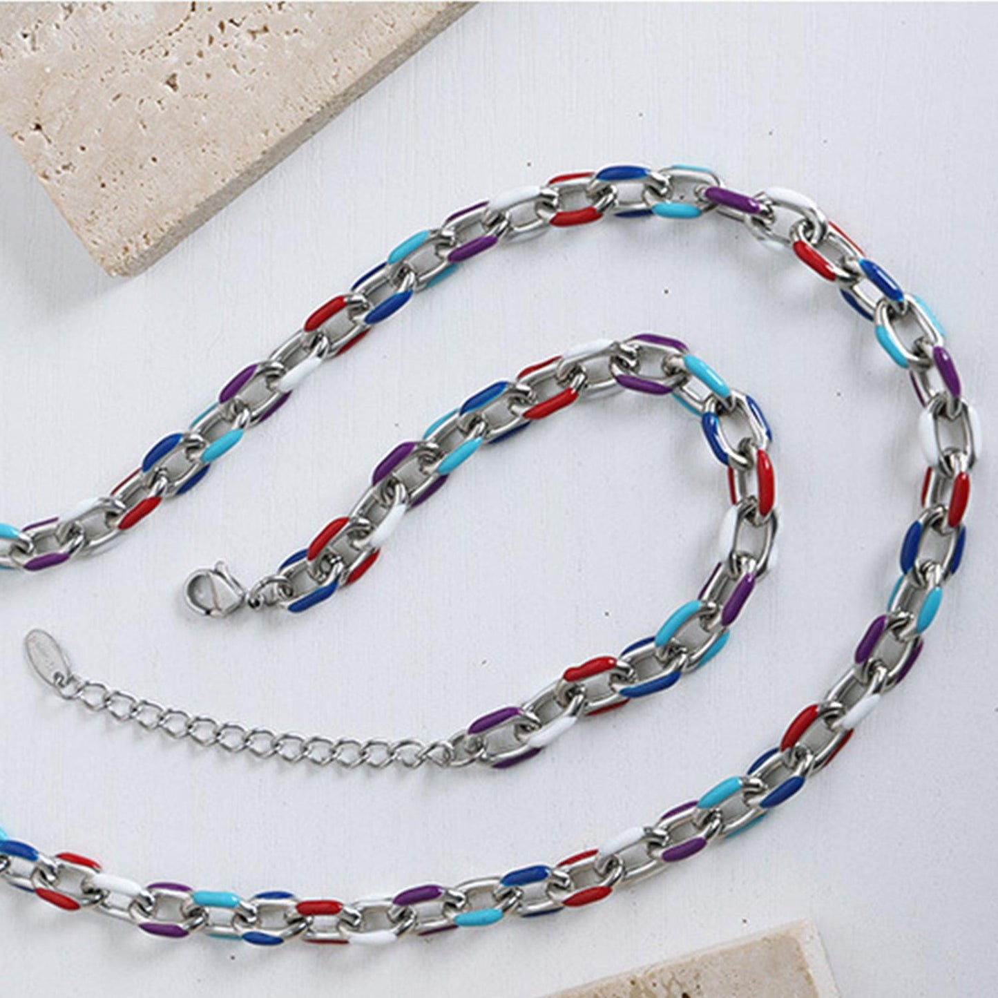 Titanium Steel Oil Drip Chain Bracelet Carauana Store