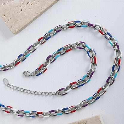 Titanium Steel Oil Drip Chain Bracelet Carauana Store