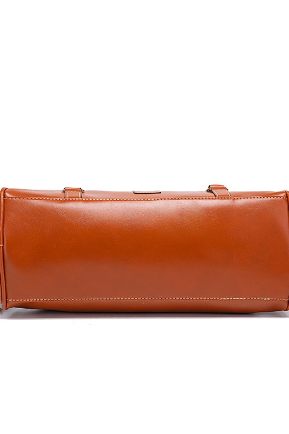 PU Leather Handbag with Tassels Carauana Store
