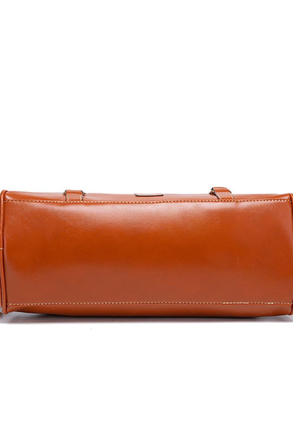 PU Leather Handbag with Tassels Carauana Store