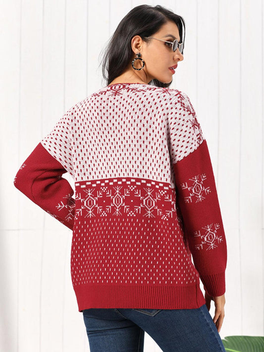 Snowflake Button Down Cardigan Carauana Store