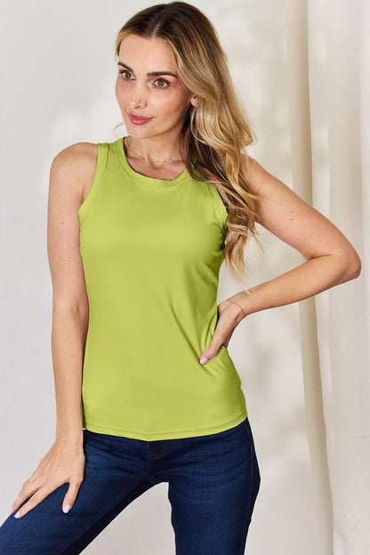Basic Bae Full Size Round Neck Slim Tank Carauana Store