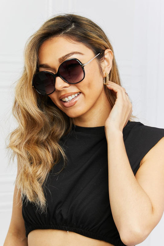 Metal-Plastic Hybrid Full Rim Sunglasses Carauana Store