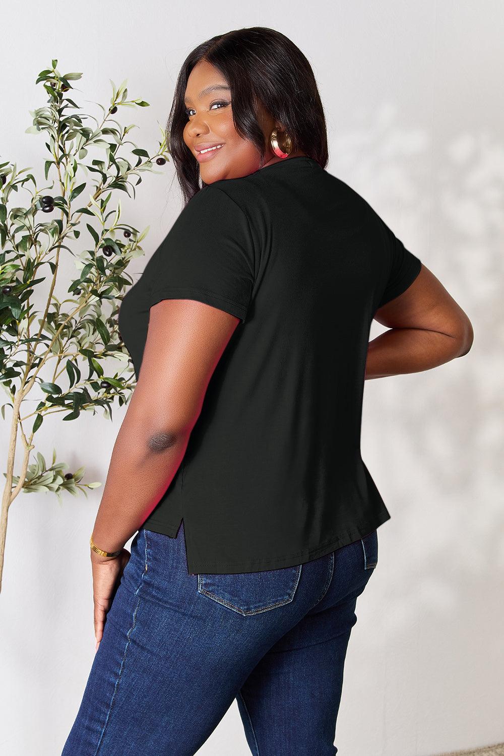 Basic Bae Full Size Round Neck Short Sleeve T-Shirt Carauana Store