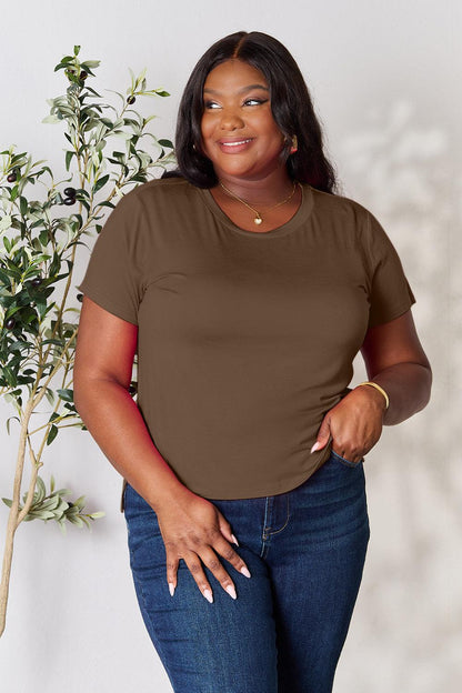 Basic Bae Full Size Round Neck Short Sleeve T-Shirt Carauana Store