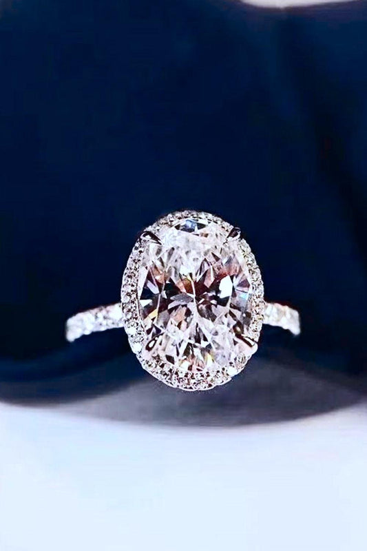 2 Carat Moissanite Platinum-Plated Ring Carauana Store