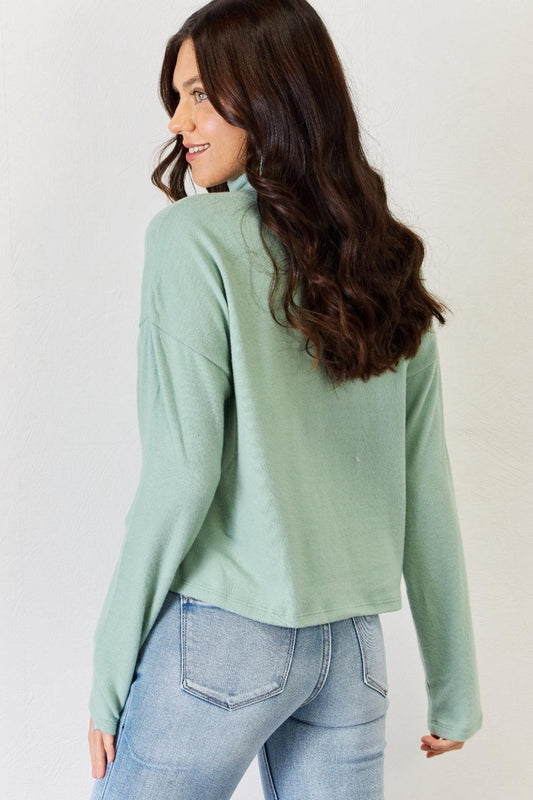 HYFVE Long Sleeve Turtleneck Top Carauana Store