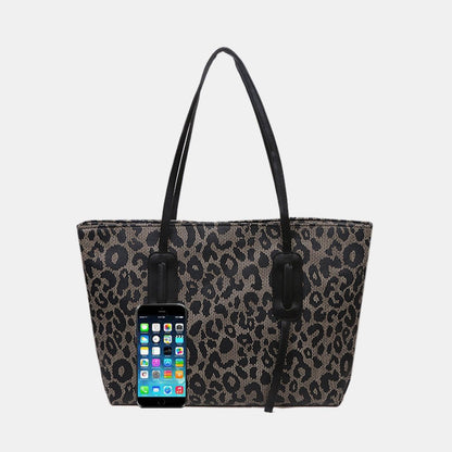 PU Leather Leopard Tote Bag Carauana Store