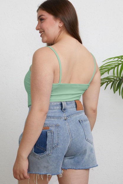 Basic Bae Full Size Round Neck Slim Cami Carauana Store