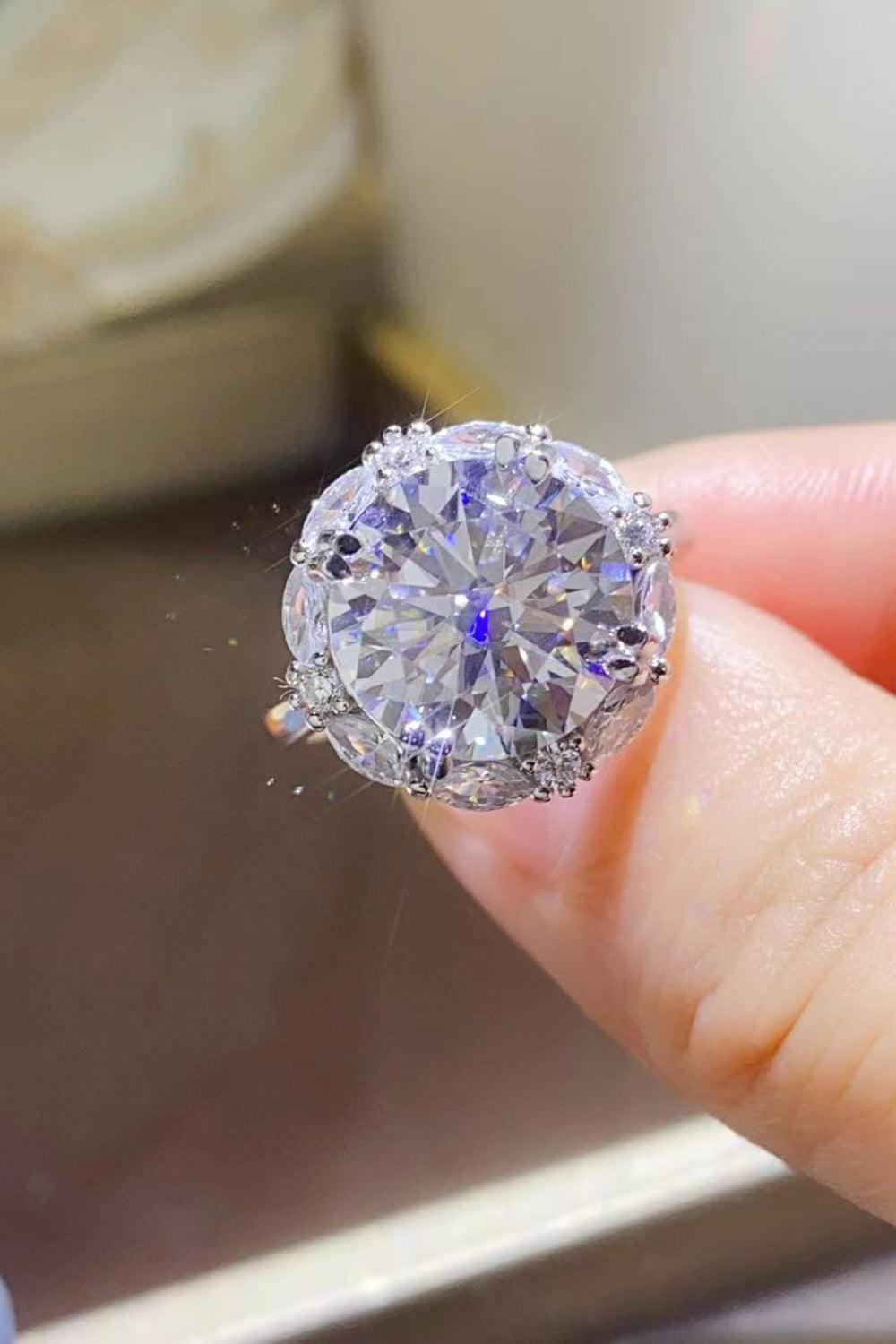 5 Carat Moissanite 925 Sterling Silver Ring Carauana Store