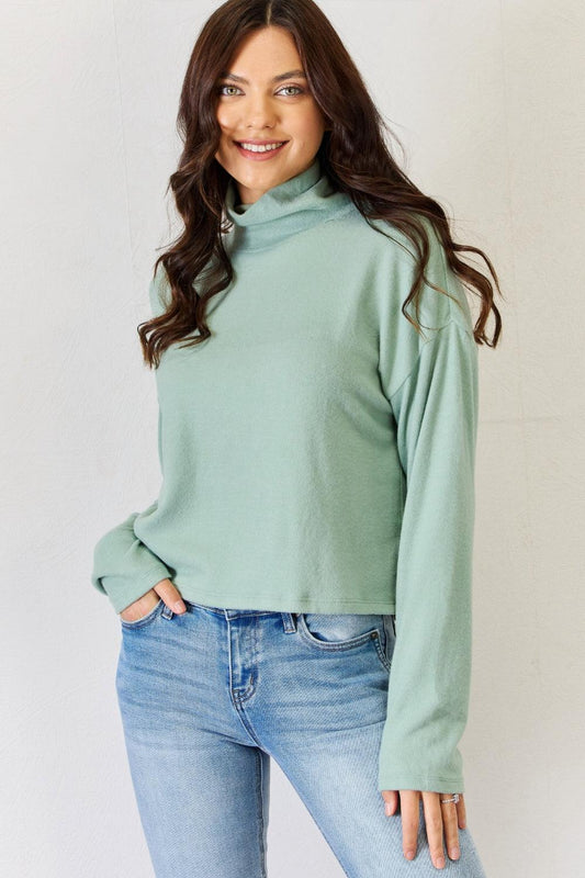 HYFVE Long Sleeve Turtleneck Top Carauana Store