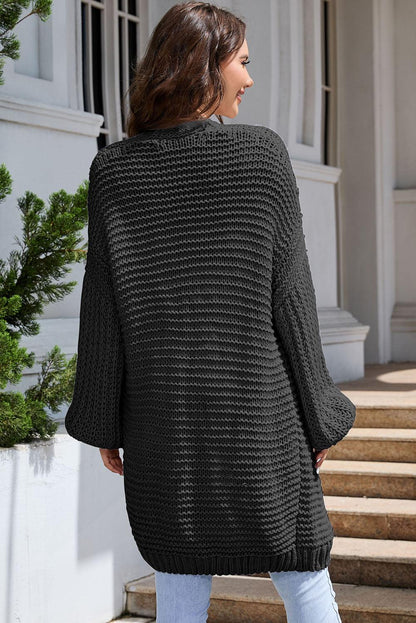 Open Front Longline Cardigan Carauana Store