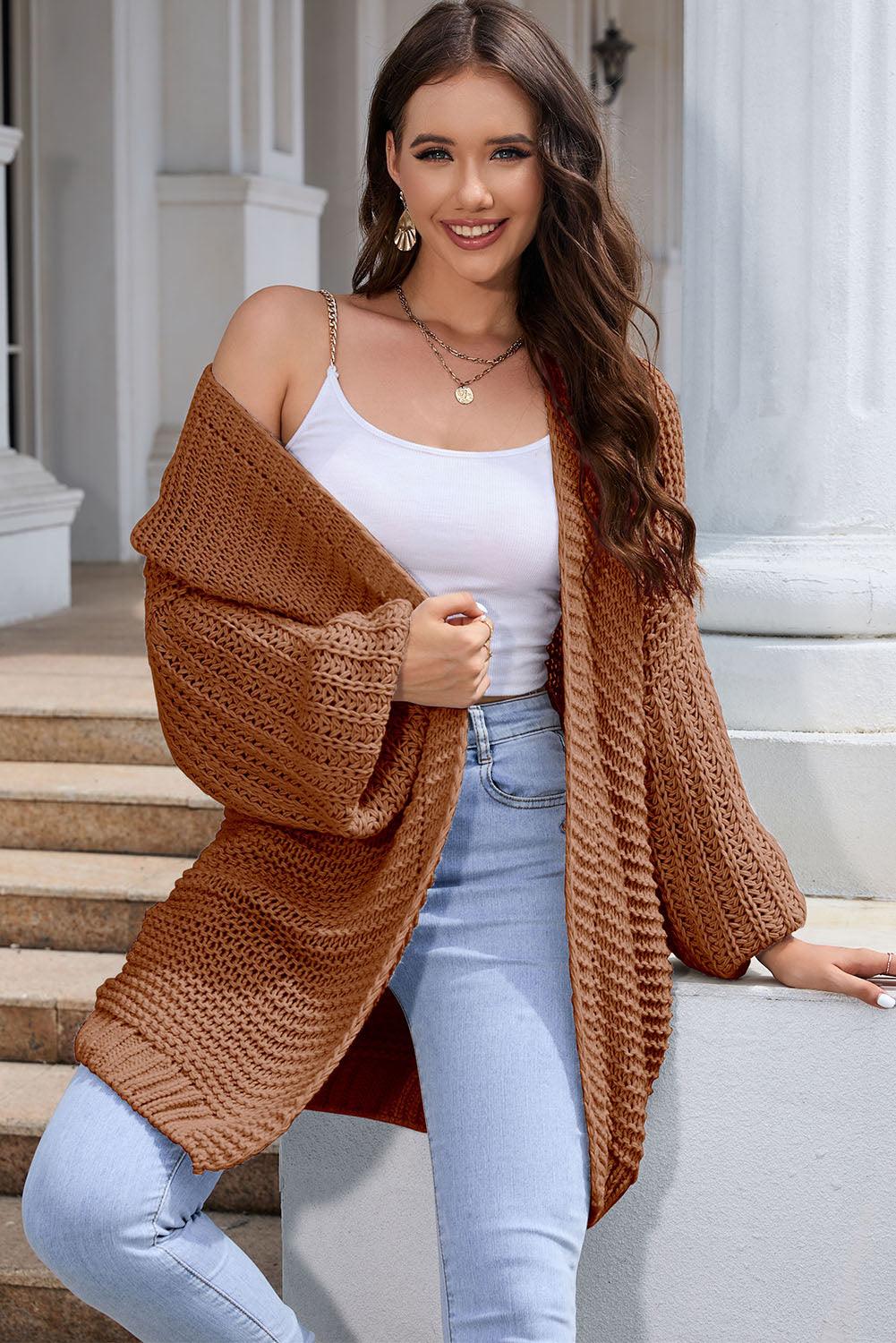 Open Front Longline Cardigan Carauana Store