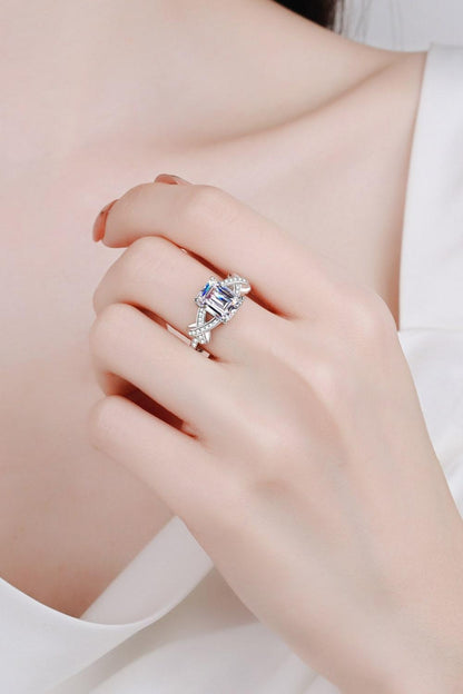 3 Carat Moissanite Sterling Silver Ring Carauana Store