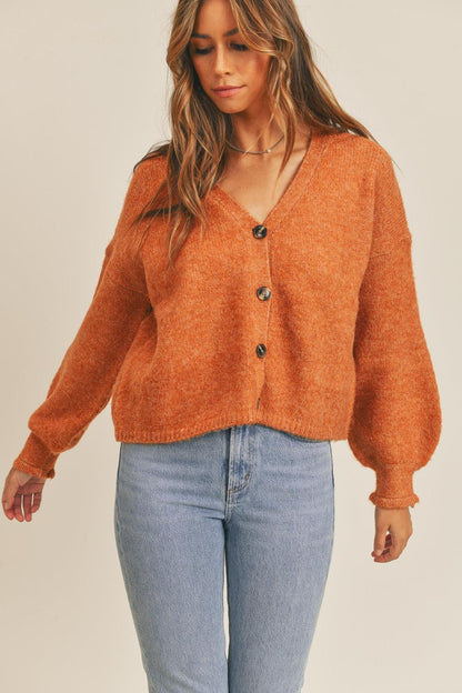 MABLE Long Sleeve Button Down Sweater Cardigan Carauana Store