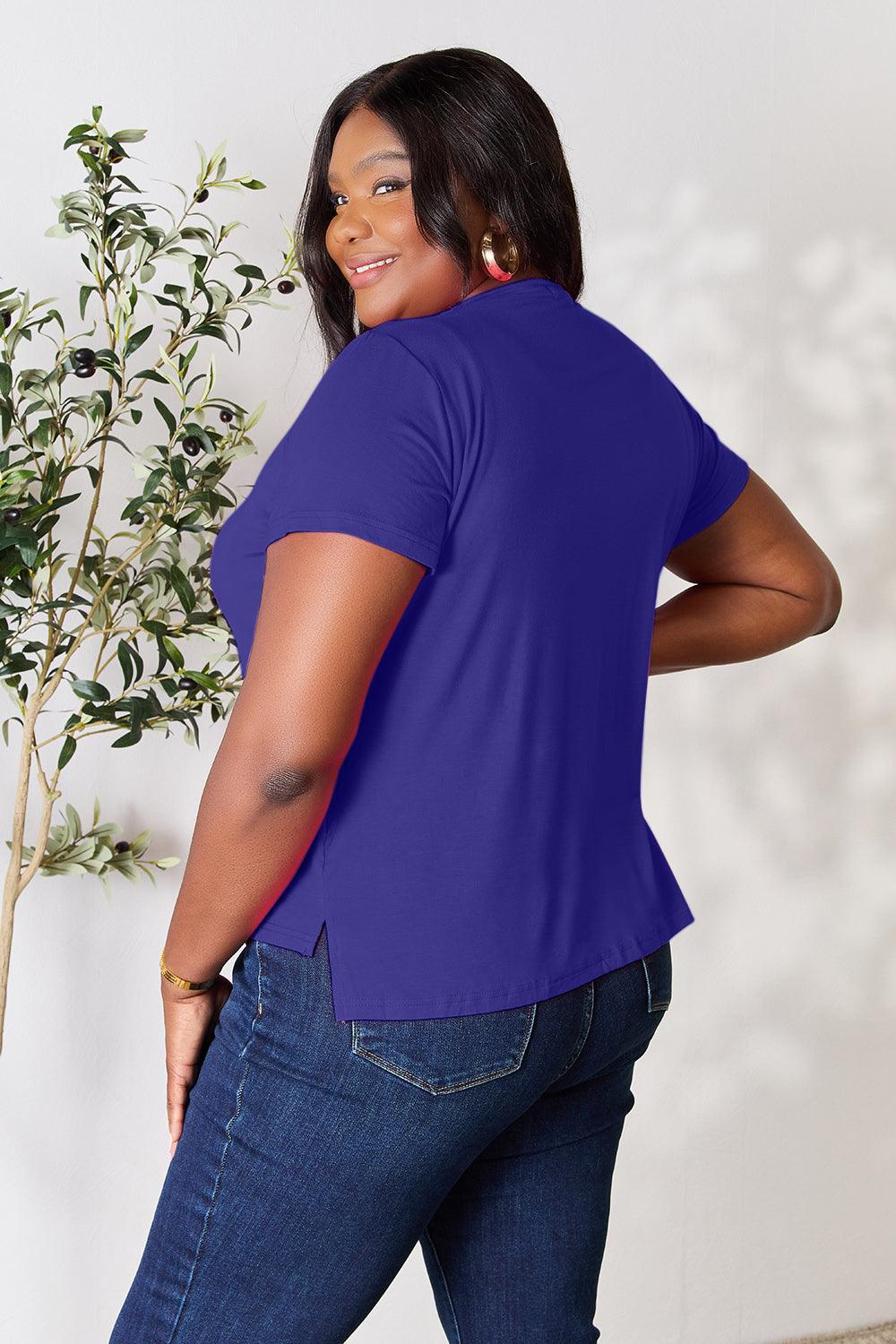 Basic Bae Full Size Round Neck Short Sleeve T-Shirt Carauana Store