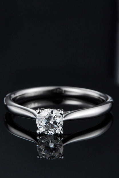 Moissanite 925 Sterling Silver Solitaire Ring Carauana Store