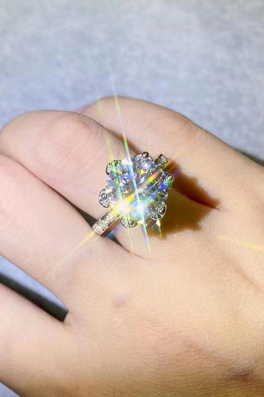5 Carat Moissanite Heart 925 Sterling Silver Ring Carauana Store