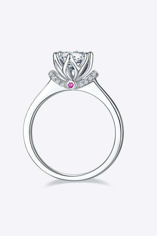 1 Carat Moissanite 925 Sterling Silver Ring Carauana Store