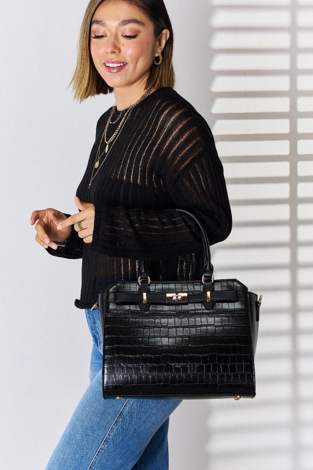 David Jones Texture PU Leather Handbag Carauana Store