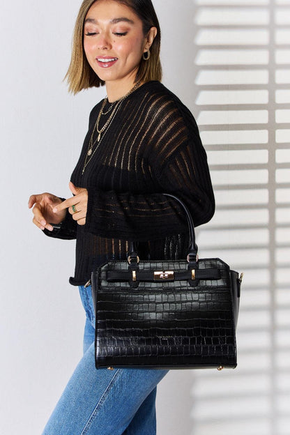 David Jones Texture PU Leather Handbag Carauana Store
