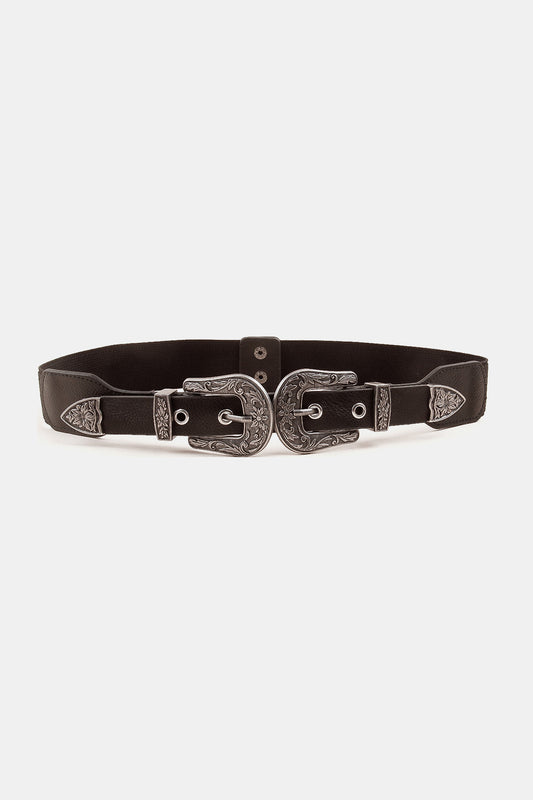 Symmetrical Zinc Alloy Buckle PU Leather Belt Carauana Store