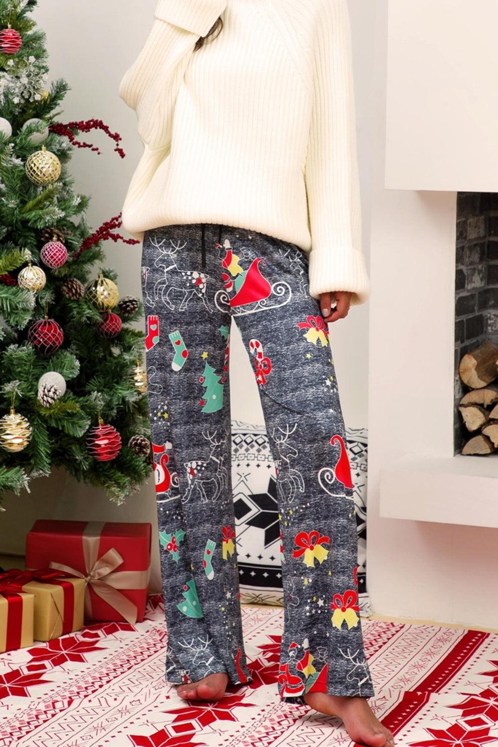 Christmas Straight Leg Pants Carauana Store
