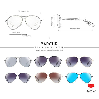 BARCUR Design Titanium Alloy Polarized